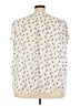 Fun2Fun Print Ivory Sleeveless Button-Down Shirt Size 3X - photo 2