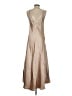 Glam Metallic Tan Cocktail Dress Size S - photo 2
