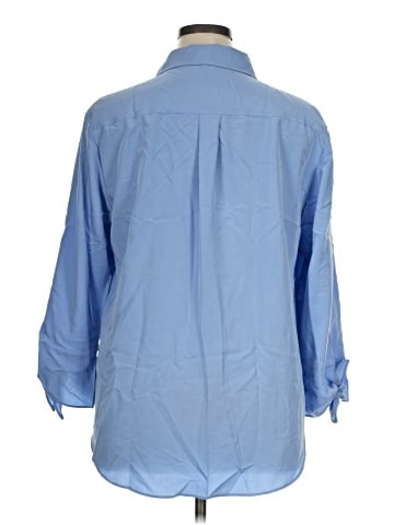 Jones New York 3/4 Sleeve Button-Down Shirt (view 2)