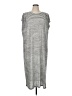 Bobeau Stripes Silver Casual Dress Size 1X - photo 1