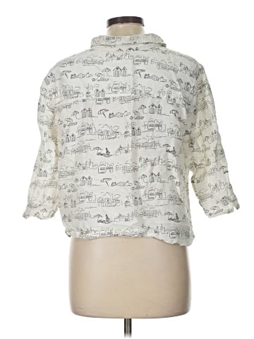 Christopher & Banks 3/4 Sleeve Button-Down Shirt (view 2)