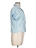 Sim & Sam 100% Rayon Blue Short Sleeve Blouse Size L - photo 4