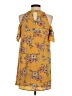 Blue Rain Yellow Casual Dress Size S - photo 2