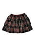 Crewcuts 100% Polyester Plaid Black Skirt Size 14 - photo 2