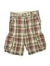 Gymboree 100% Cotton Plaid Brown Cargo Shorts Size 5 - photo 1