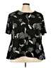 The Limited Black Short Sleeve Blouse Size 3X - photo 1