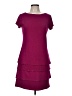 Muse Solid Burgundy Cocktail Dress Size 8 - photo 1