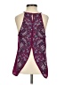 Lily White 100% Polyester Burgundy Sleeveless Blouse Size S - photo 2