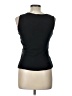 Bisou Bisou 100% Cotton Silver Sleeveless Top Size L - photo 2