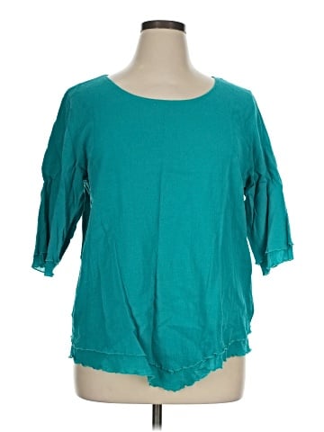 Soft Surroundings 3/4 Sleeve Top (view 1)