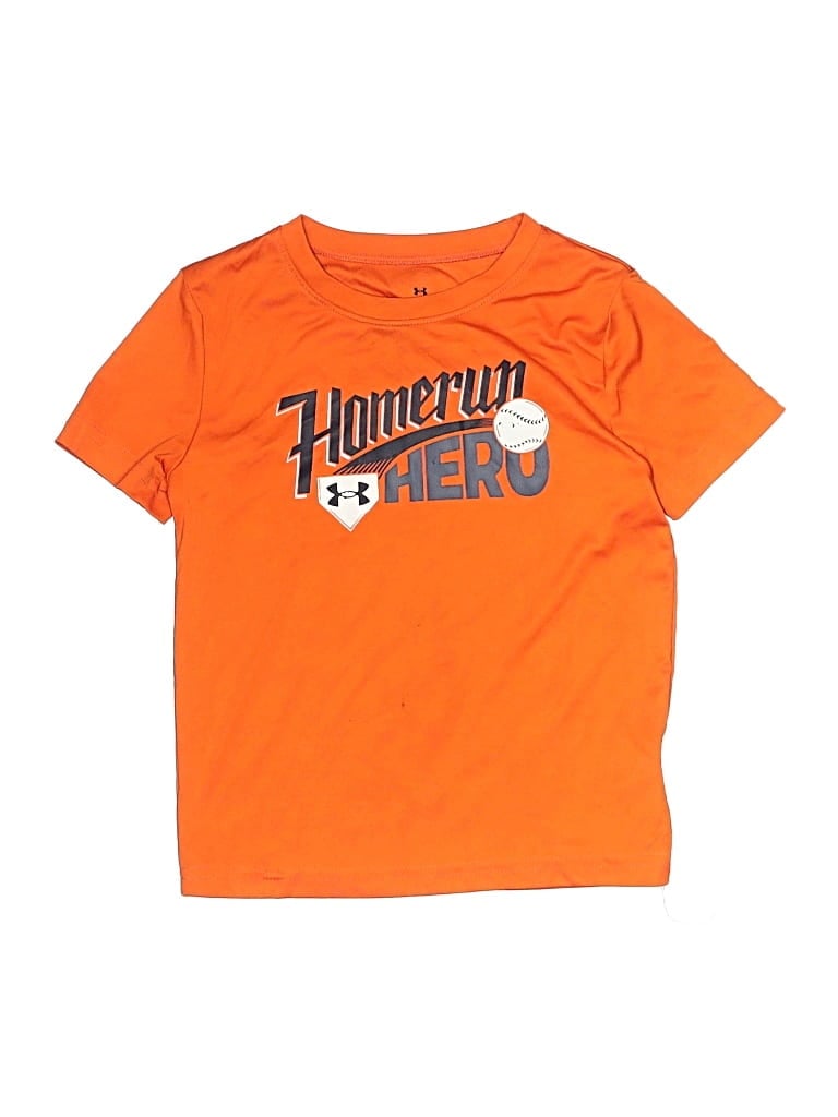 Pre-owned Under Armour Kids' Short Sleeve T-shirt In Orange