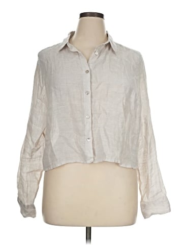 Cynthia Rowley TJX 3/4 Sleeve Button-Down Shirt (view 1)