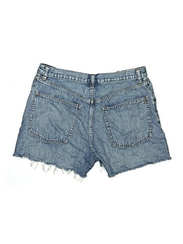 Madewell Pleated Low-Slung Denim Shorts in Billings Wash: Airy Denim Edition (view 2)