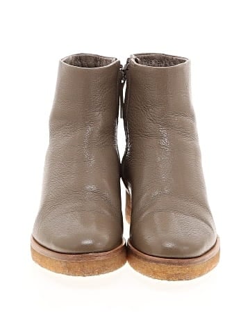 The Row Leather Boris Ankle Boots (view 2)