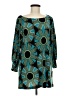 Veronica M. Print Teal Blue Casual Dress Size M - photo 1
