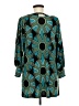 Veronica M. Print Teal Blue Casual Dress Size M - photo 2