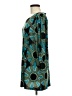 Veronica M. Print Teal Blue Casual Dress Size M - photo 5