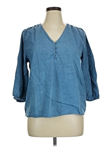 Croft & Barrow 3/4 Sleeve Blouse (view 1)