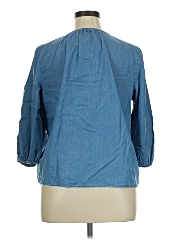 Croft & Barrow 3/4 Sleeve Blouse (view 2)