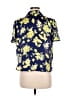 Eclair 100% Polyester Blue Short Sleeve Blouse Size M - photo 2