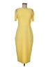 ASOS 100% Polyester Color Block Yellow Casual Dress Size 8 - photo 1