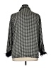 Lena 100% Polyester Houndstooth Black 3/4 Sleeve Blouse Size XL - photo 2