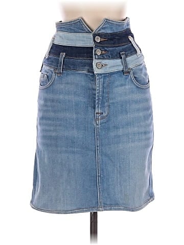 7 For All Mankind Denim Skirt (view 1)