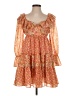 Glamorous 100% Polyester Paisley Orange Cocktail Dress Size XS - photo 1