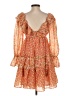 Glamorous 100% Polyester Paisley Orange Cocktail Dress Size XS - photo 2