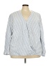Remade Blue 3/4 Sleeve Blouse Size 3X - photo 1