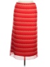Chelsea & Violet 100% Polyester Chevron-herringbone Red Formal Skirt Size L - photo 1