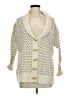 L.L.Bean 100% Lambswool Ivory Wool Cardigan Size M - photo 1