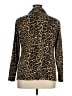 Rafaella 100% Cotton Animal Print Gold Blazer Size 1X - photo 2