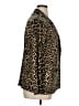 Rafaella 100% Cotton Animal Print Gold Blazer Size 1X - photo 4