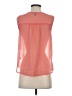 Gap Outlet 100% Polyester Orange Sleeveless Blouse Size S - photo 2