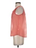 Gap Outlet 100% Polyester Orange Sleeveless Blouse Size S - photo 5