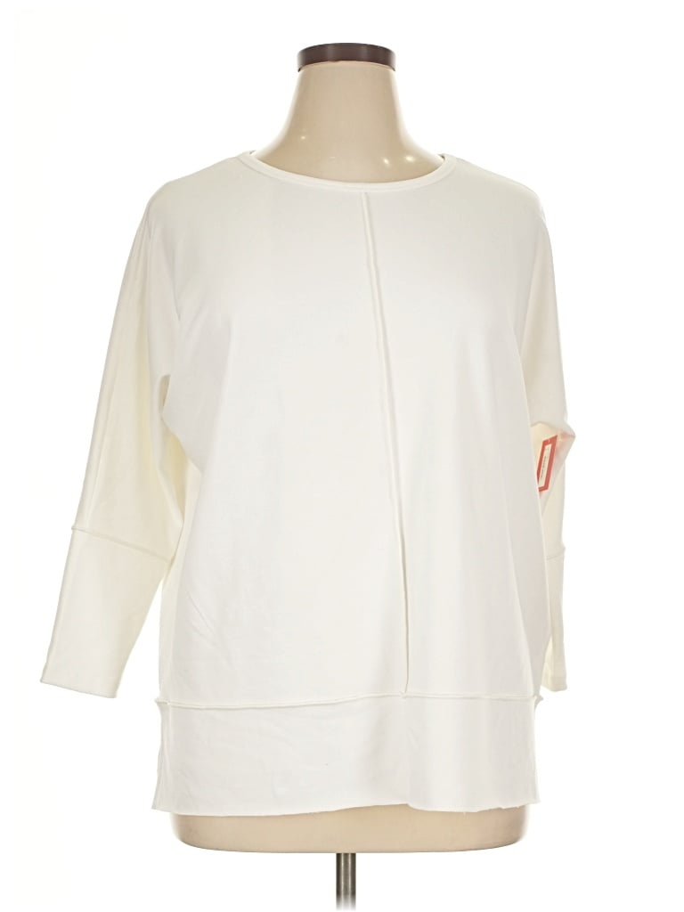 Pre-owned Spanx Sweatshirt In White