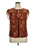 Daniel Rainn Brown Short Sleeve Blouse Size XL (petite) - photo 1
