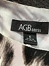 AGB 100% Polyester Animal Print Gray Cocktail Dress Size 6 - photo 7
