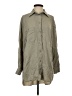 Glam 100% Polyester Green 3/4 Sleeve Blouse Size S - photo 1