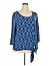 Rafaella Blue 3/4 Sleeve Blouse Size 3X - photo 1