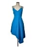 Alice + Olivia 100% Polyester Blue Cocktail Dress Size 10 - photo 1