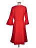 Ann Taylor 100% Polyester Solid Red Casual Dress Size 8 - photo 2