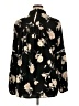 Blu Pepper 100% Polyester Floral Black Long Sleeve Blouse Size XL - photo 2