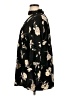 Blu Pepper 100% Polyester Floral Black Long Sleeve Blouse Size XL - photo 5