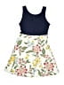 Old Navy 100% Cotton Floral Blue Dress Size 8 - photo 2