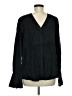 Amour Vert Black Long Sleeve Blouse Size M - photo 2