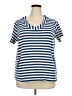 Blair Blue Short Sleeve Top Size 2X - photo 1