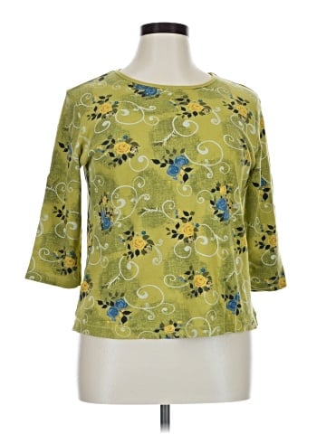 Karen Scott Sport 3/4 Sleeve T-Shirt (view 1)