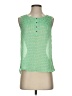 Gap Outlet 100% Polyester Green Sleeveless Blouse Size S - photo 1